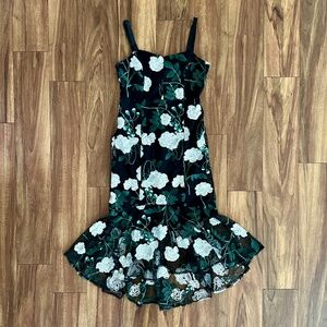 Sam Edelman Vine Flower Embroidered Midi Dress